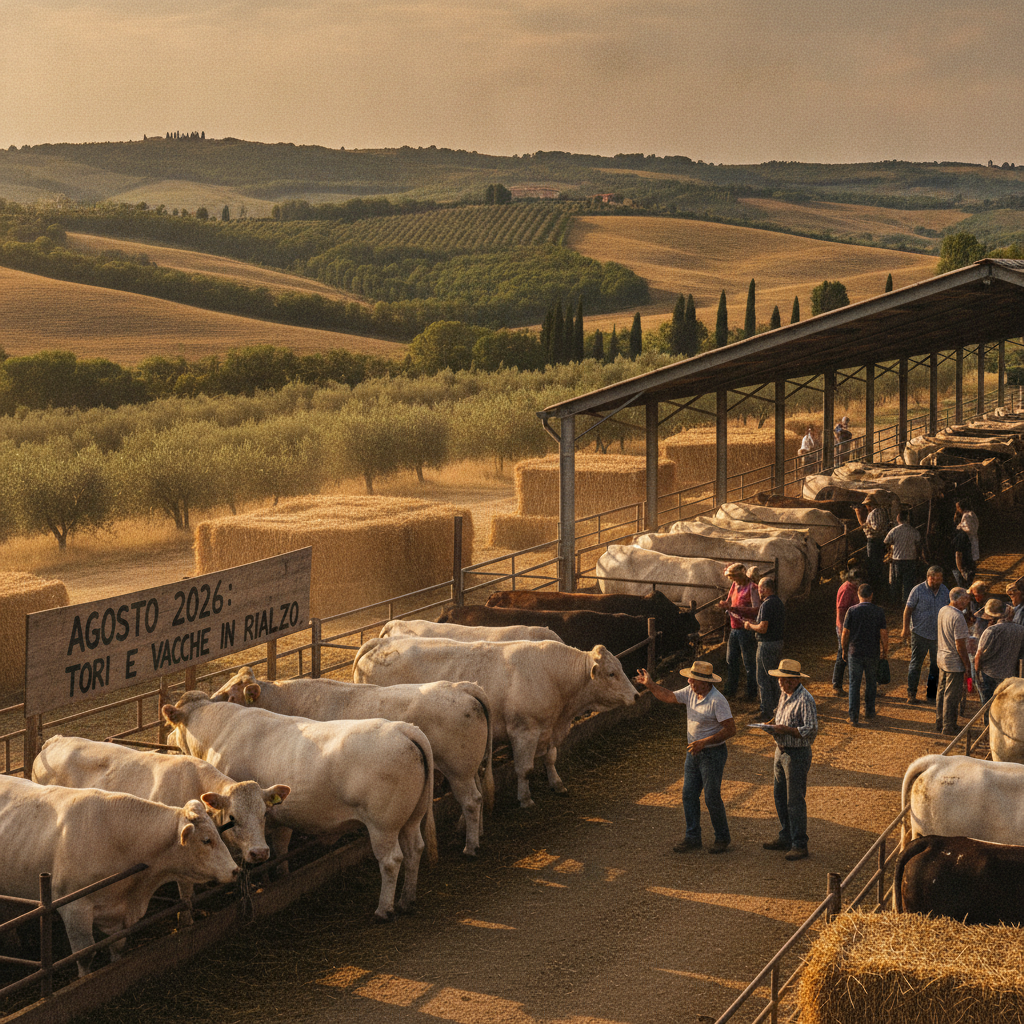 Agosto 2026: Tori (+11.6%) e Vacche in Rialzo. Conviene Vendere i tuoi Bovini ora?