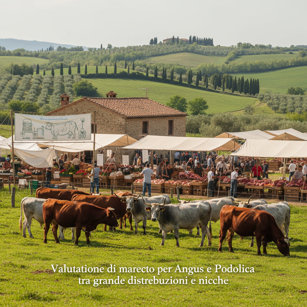 Angus e Podolica in Italia: valutare la commercializzazione e i prezzi attuali tra domanda GDO e nicchie di mercato