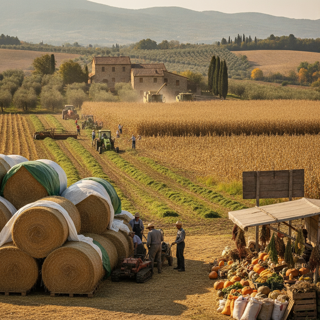 Foraggi Cari a Settembre 2026: Strategie per Razione Invernale, Raccolta Mais e Sfalci Autunnali