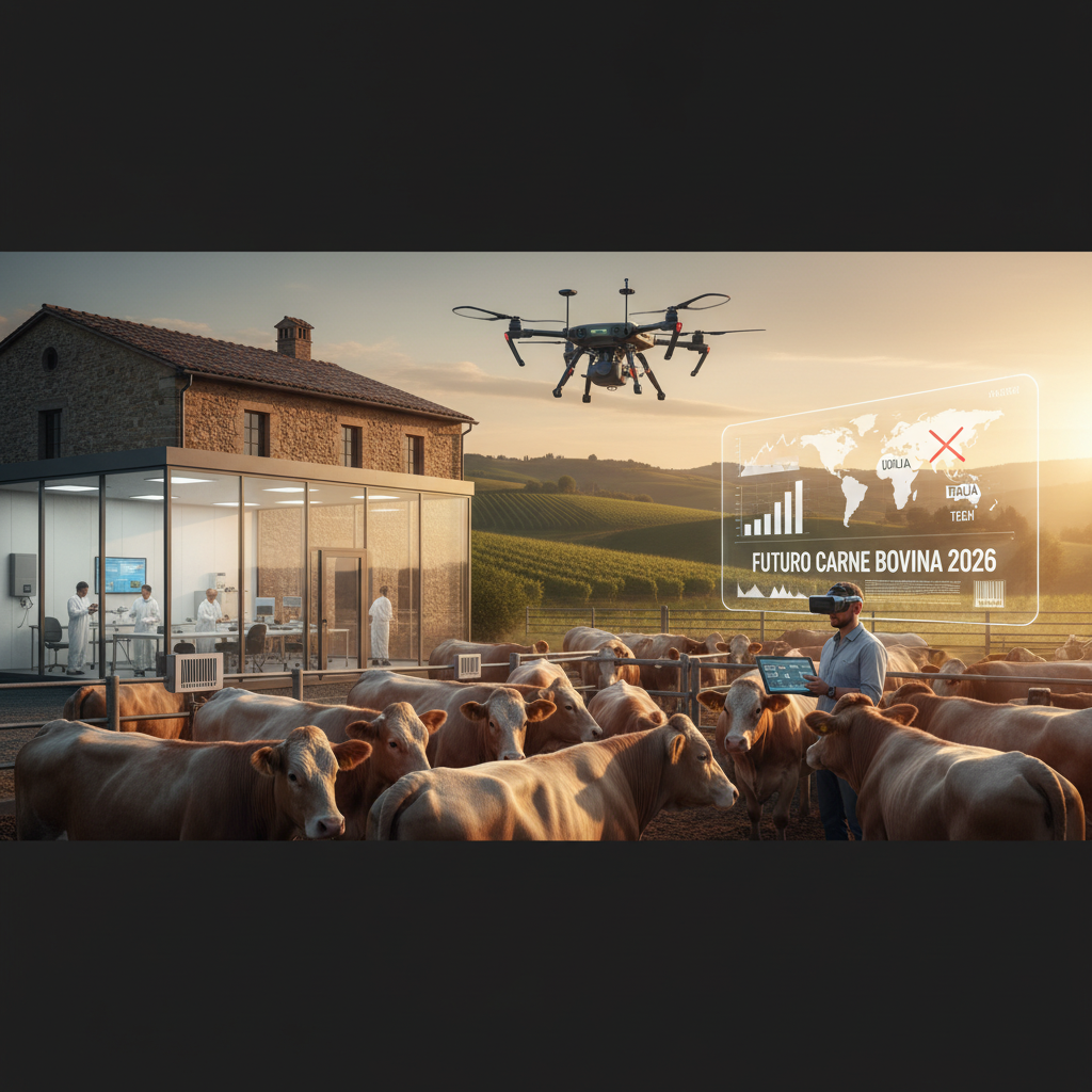 Futuro Carne Bovina 2026: Resistere alla Crisi USDA-UK con Tech e Biosecurity