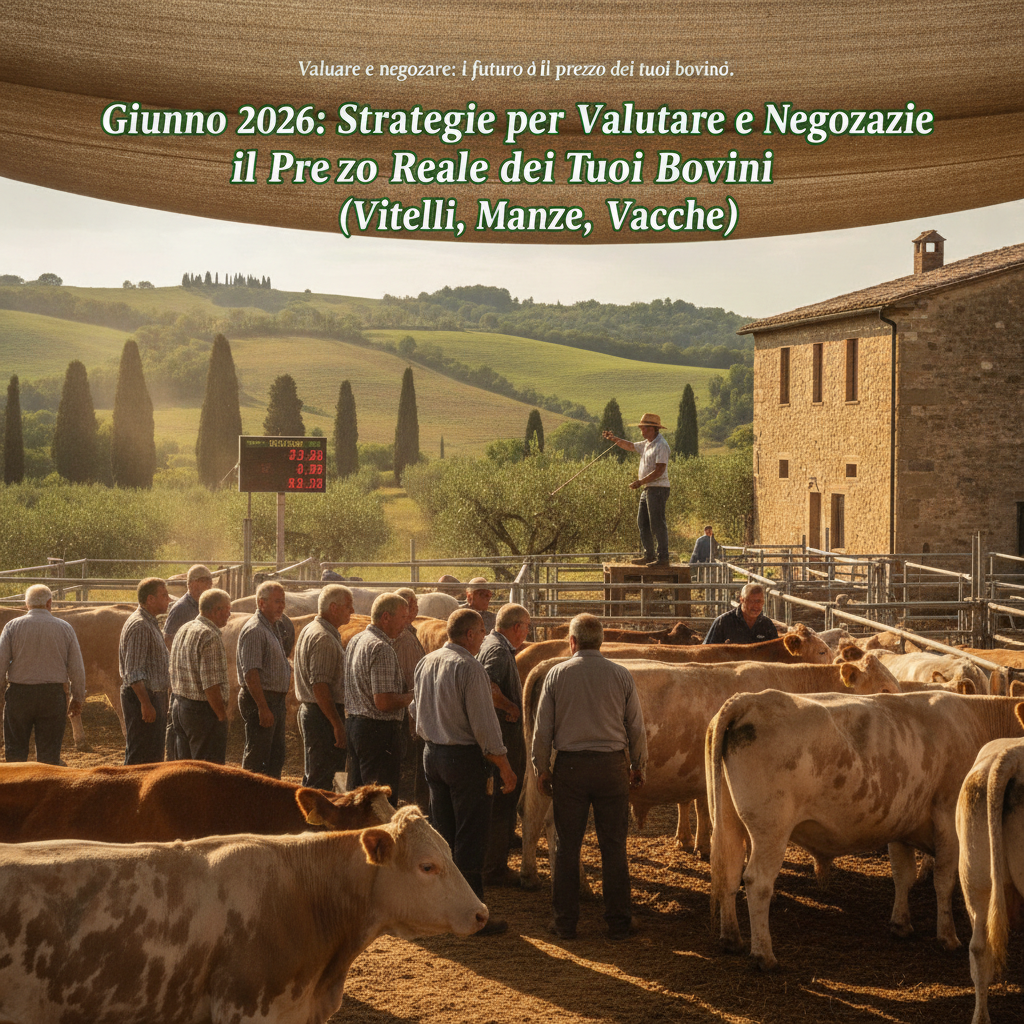 Giugno 2026: Strategie per Valutare e Negoziare il Prezzo Reale dei Tuoi Bovini (Vitelli, Manze, Vacche)