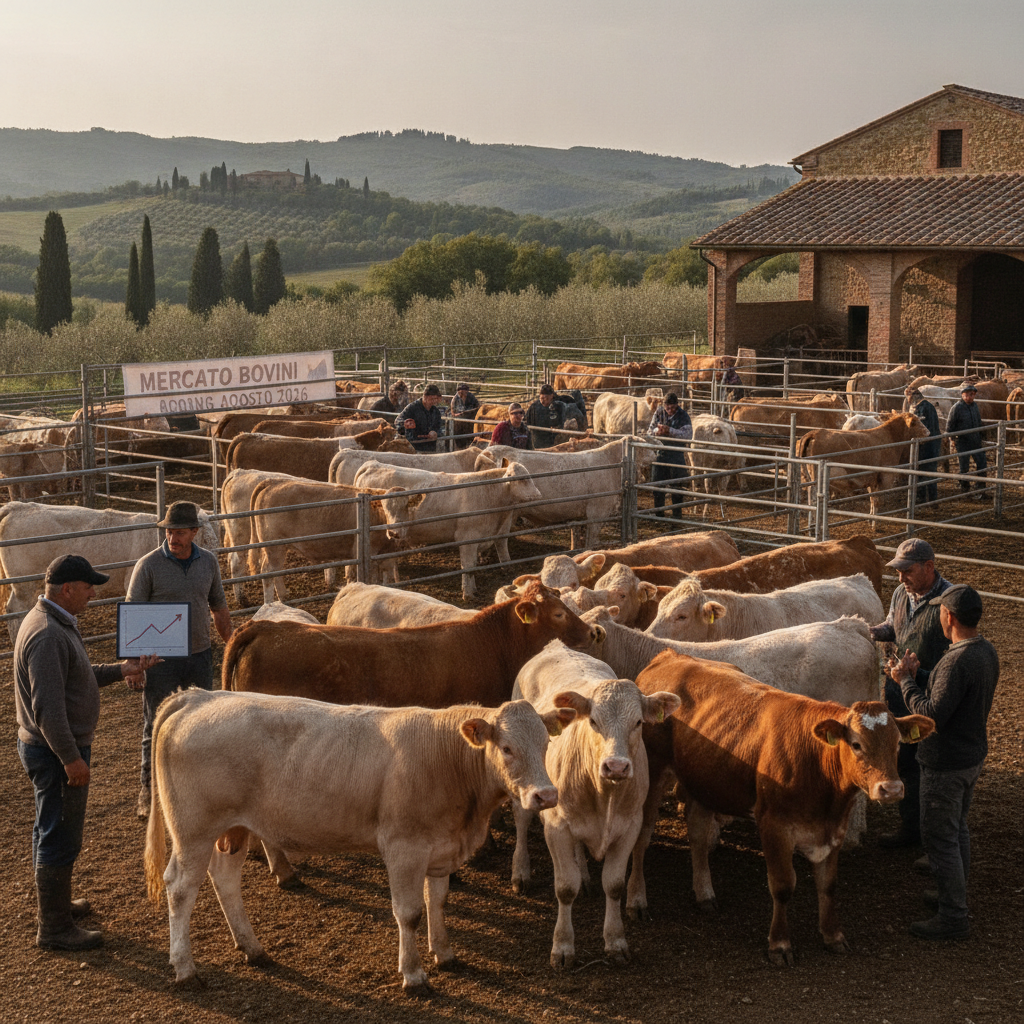 I Tuoi Vitelli Incrocio valgono di più? Mercato Bovini Agosto 2026: Vendi o investi nei Ristalli dopo il +25%?