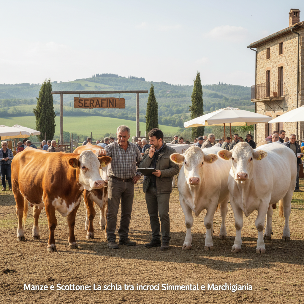Manze o Scottone? Come valutare incroci e razze pure (Simmental, Marchigiana) a Maggio 2026.