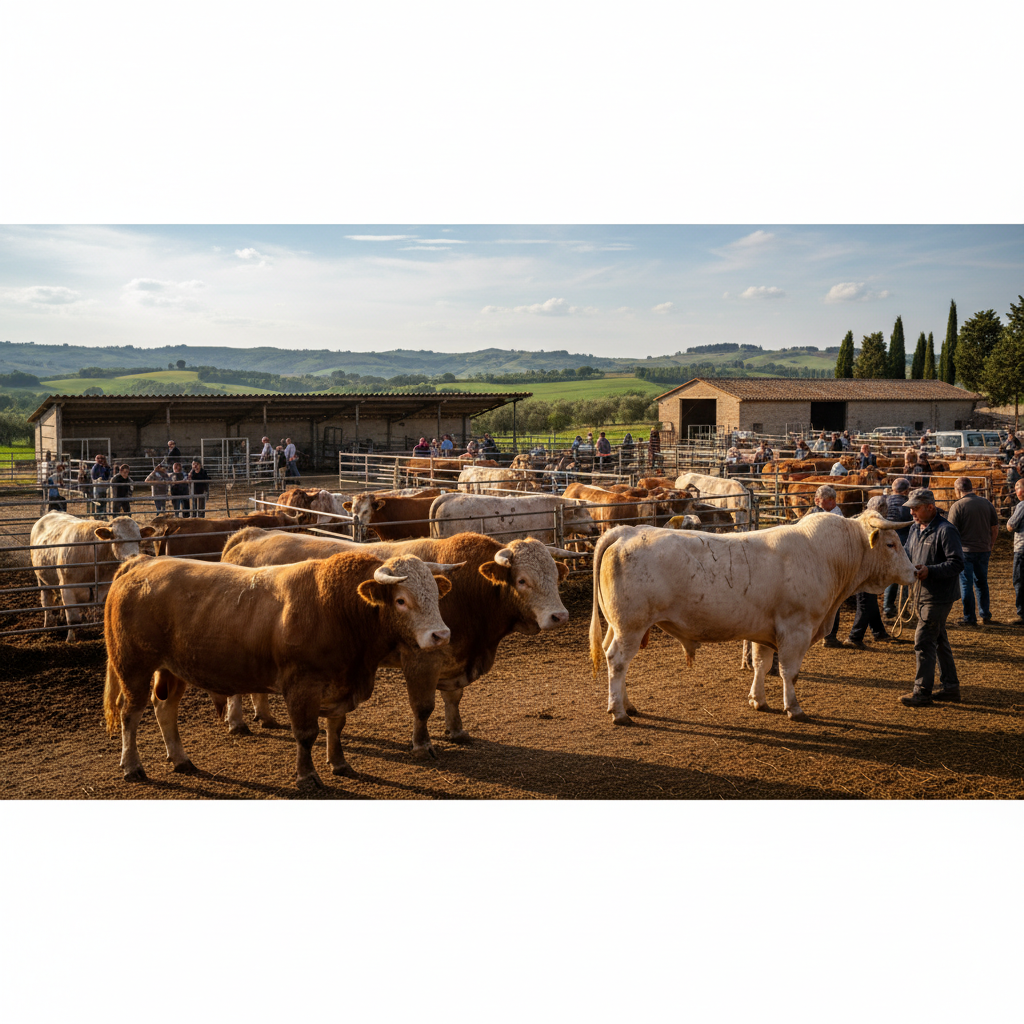 Mercato bovino Maggio 2026: Tori in rialzo, vitelloni e ristalli crollano