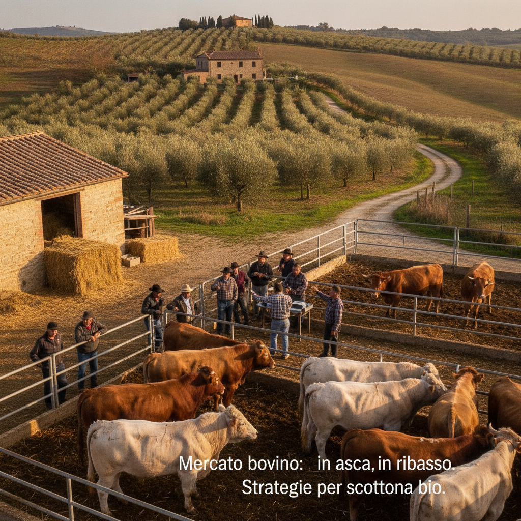 Mercato Bovino Oggi 17 Ottobre: Vitelloni in Calo, Tori in Volo. Quando Vendere Scottona e Calcolo Premio Bio