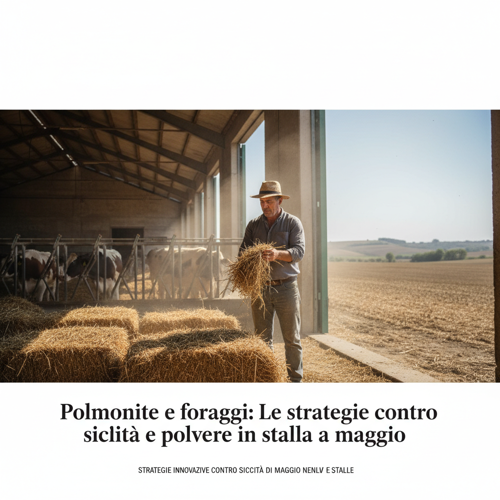 Polmonite e foraggi: Le strategie contro siccità e polvere in stalla a maggio