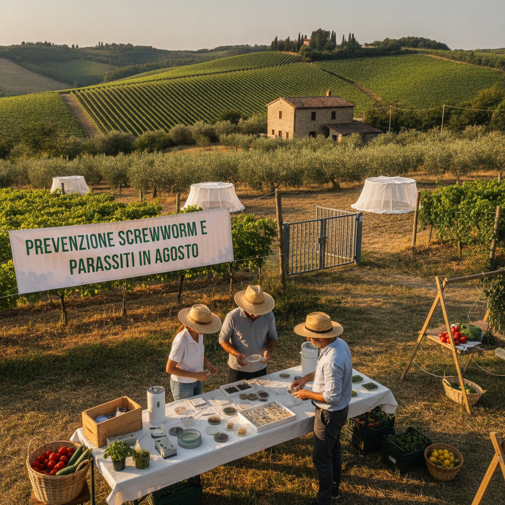 Prevenzione Screwworm e Parassiti in Agosto: Nuove Strategie Biologiche e Biosecurity
