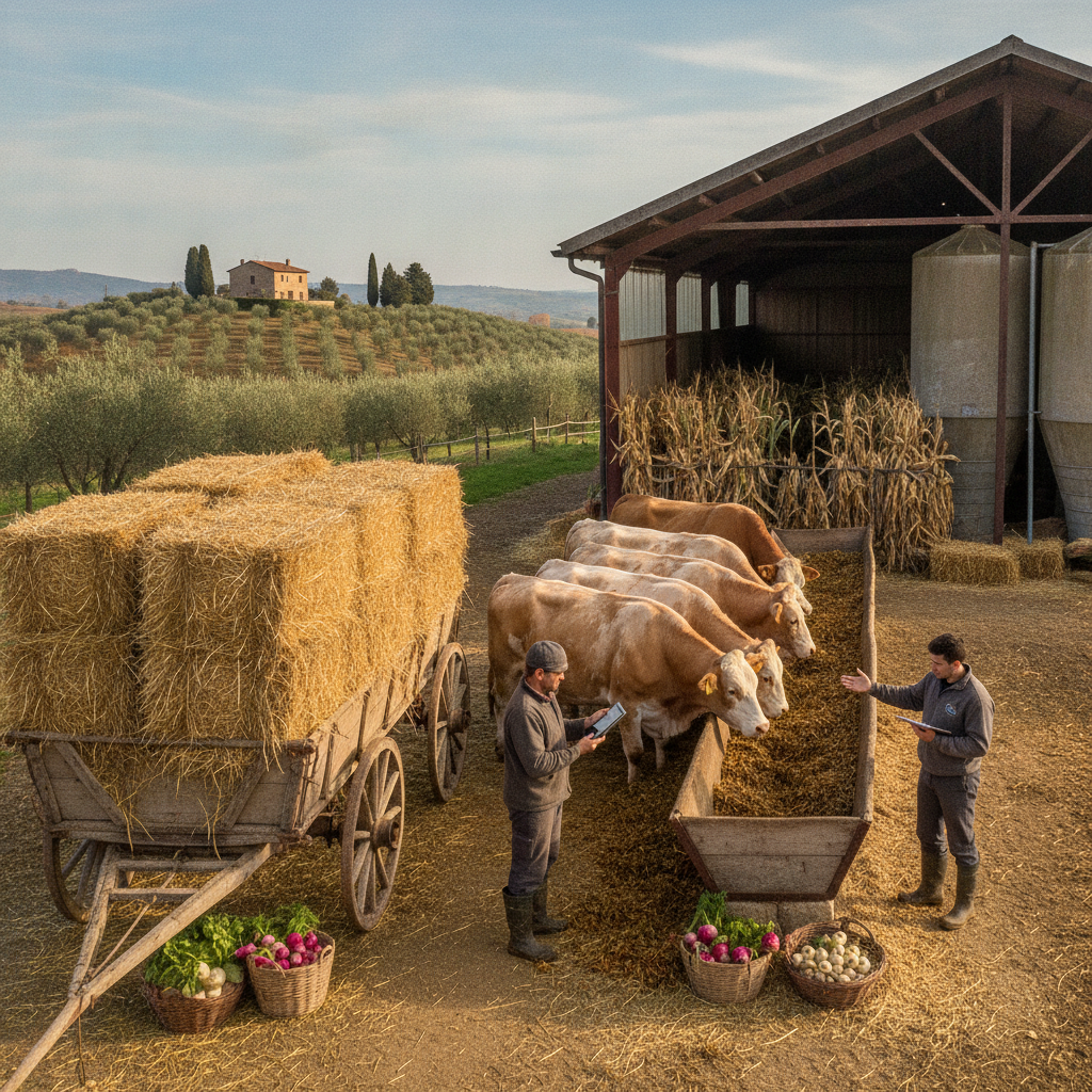 Razione invernale bovini 2026/27: ottimizzare fieno, mais e foraggi autunnali per tagliare i costi