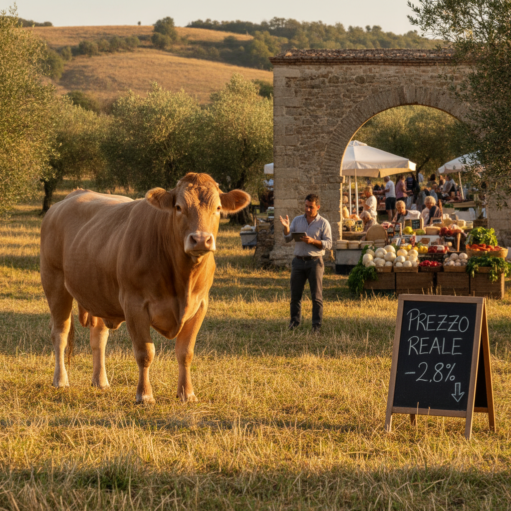 Scottona da 550 kg a ottobre 2026: calcolare il prezzo reale e affrontare il calo di mercato (-2.8%)