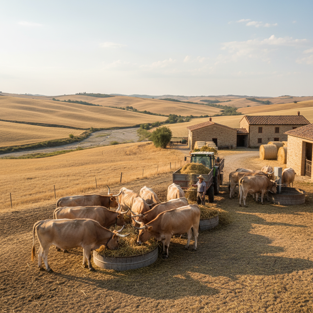 Siccità e Mandrie: Strategie di Alimentazione e Ricostituzione per Allevamenti Bovini