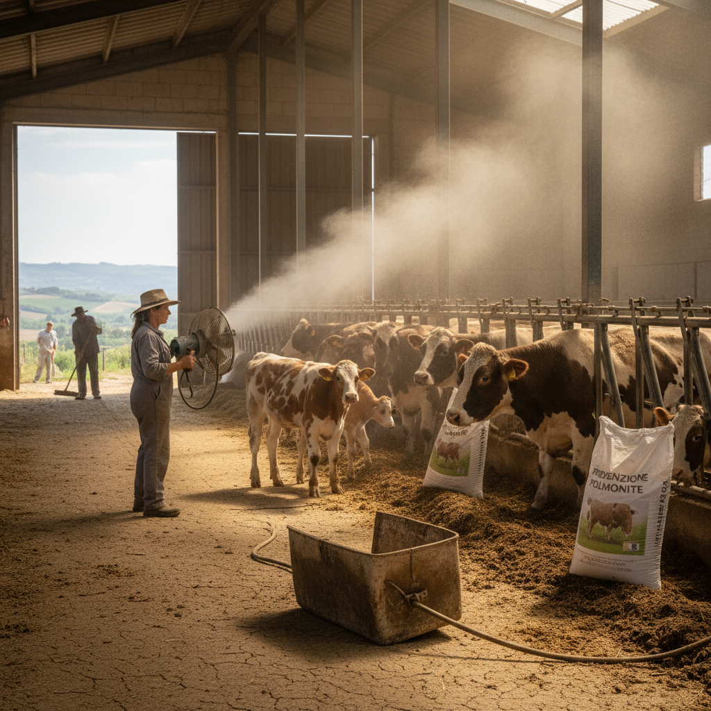 Siccità e Polvere in Stalla: Prevenire la Polmonite nei Bovini a Maggio 2026
