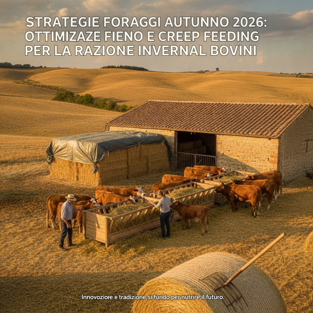 Strategie Foraggi Autunno 2026: Ottimizzare Fieno e Creep Feeding per la Razione Invernale Bovini