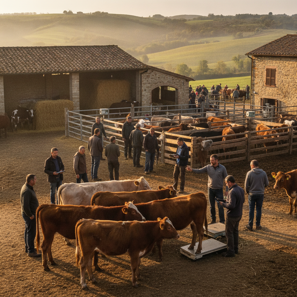Valore Reale Bovini Settembre 2026: Prezzi Vitelli Meticci, Manze da Latte e Incroci a Peso Vivo (Centro Italia, Campania, Sardegna)