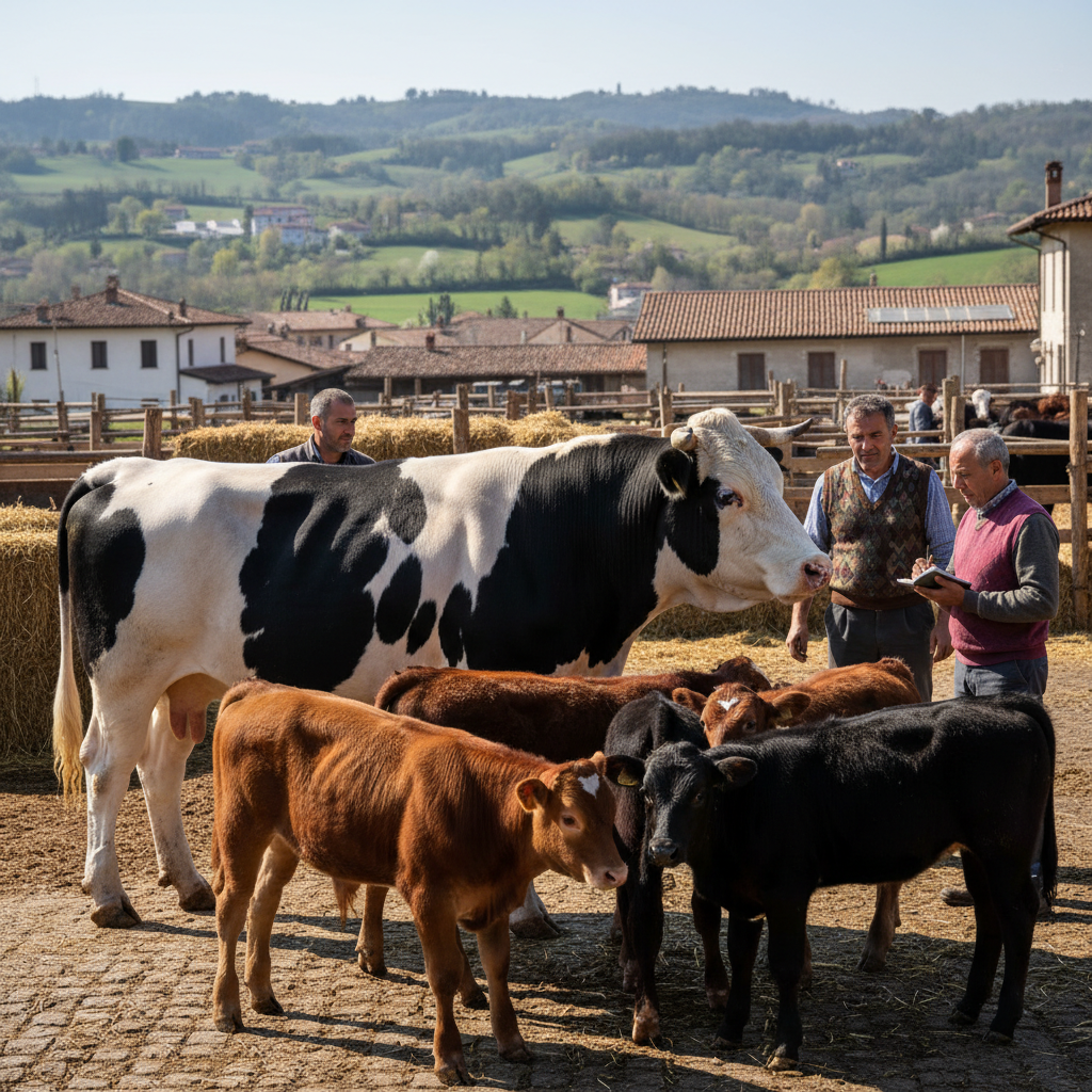 Valore tori Frisoni 800kg e vitelli da ristallo Piemontese/Angus: quotazioni di Maggio 2026