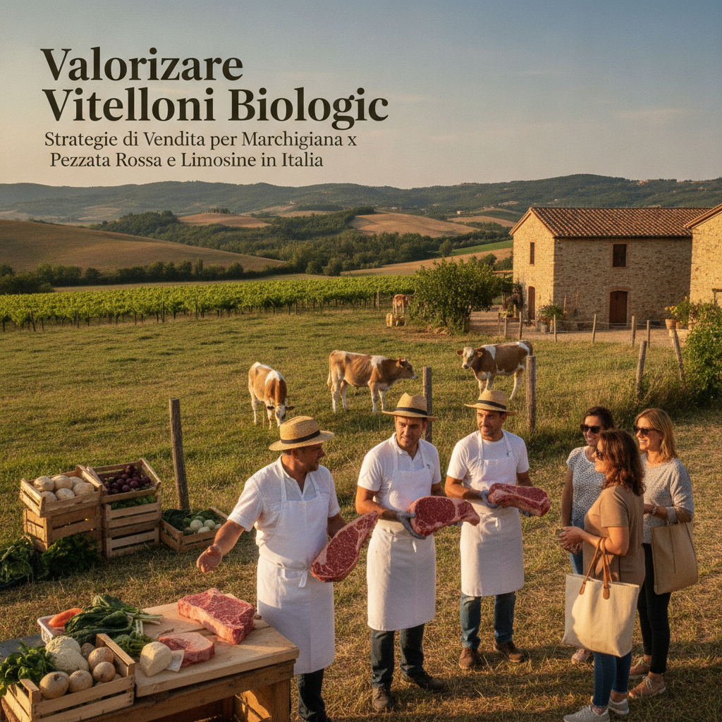 Valorizzare Vitelloni Biologici: Strategie di Vendita per Marchigiana x Pezzata Rossa e Limousine in Italia