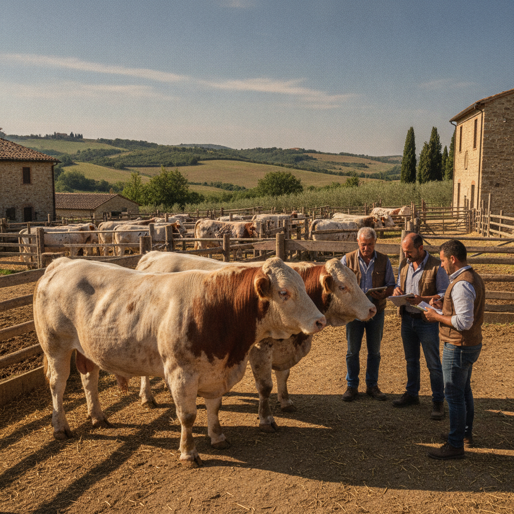 Valutare Vitelloni Biologici: Guida al Prezzo Reale Incroci Marchigiana/Pezzata Rossa (800kg) a Giugno 2026