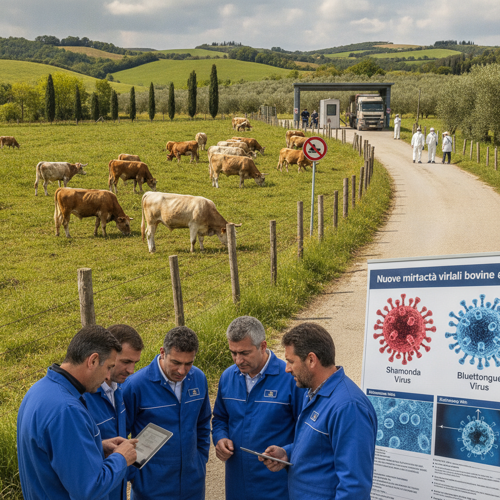 Virus Shamonda e Lingua Blu: Nuove Minacce per i Bovini Italiani. Biosecurity al Confine e in Allevamento