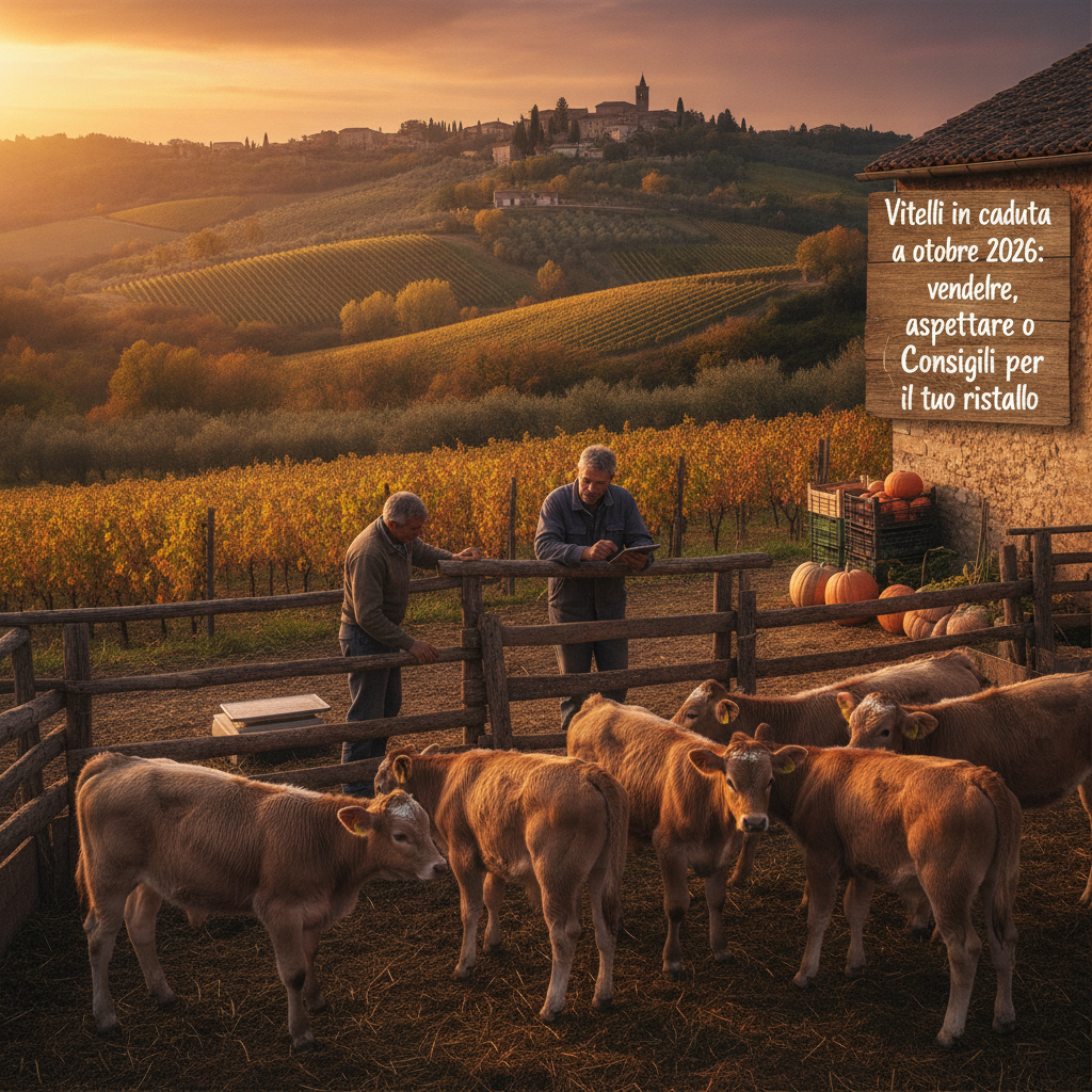 Vitelli in caduta a ottobre 2026: vendere, aspettare o ingrassare? Consigli per il tuo ristallo