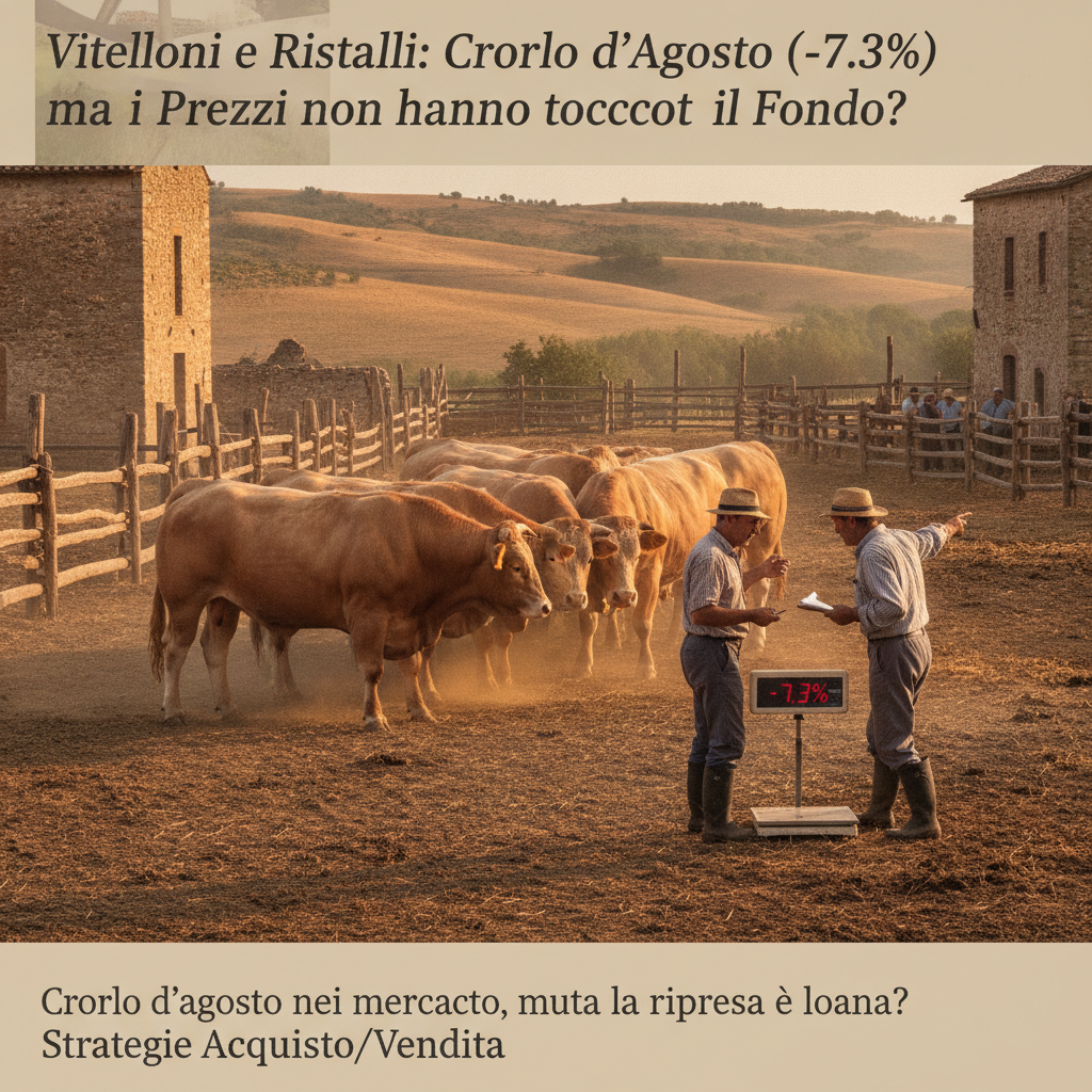 Vitelloni e Ristalli: Crollo d'Agosto (-7.3%), ma i Prezzi non hanno toccato il Fondo? Strategie Acquisto/Vendita