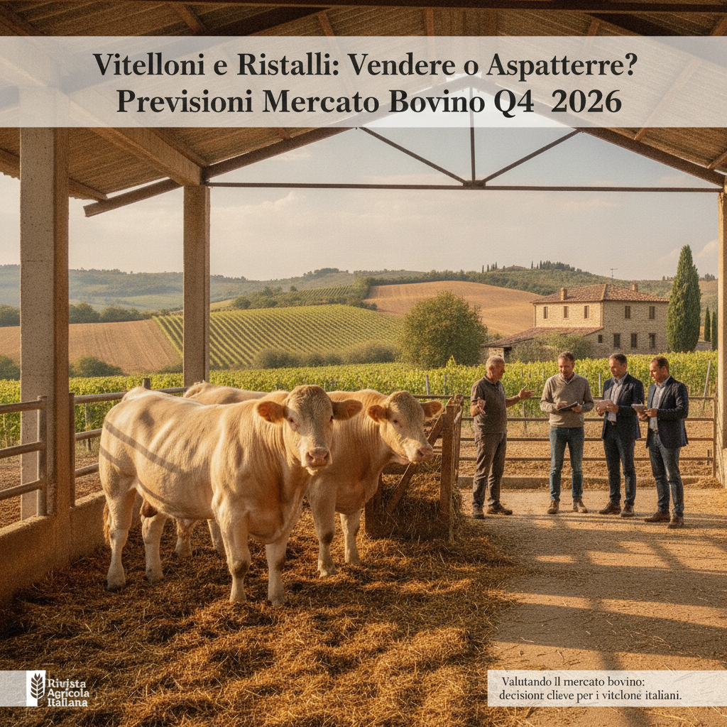 Vitelloni e Ristalli: Vendere o Aspettare a Settembre? Previsioni Mercato Bovino Q4 2026
