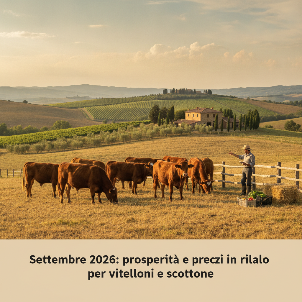 Vitelloni e Scottone a Settembre 2026: È il Momento Giusto per Vendere con Prezzi in Rialzo?