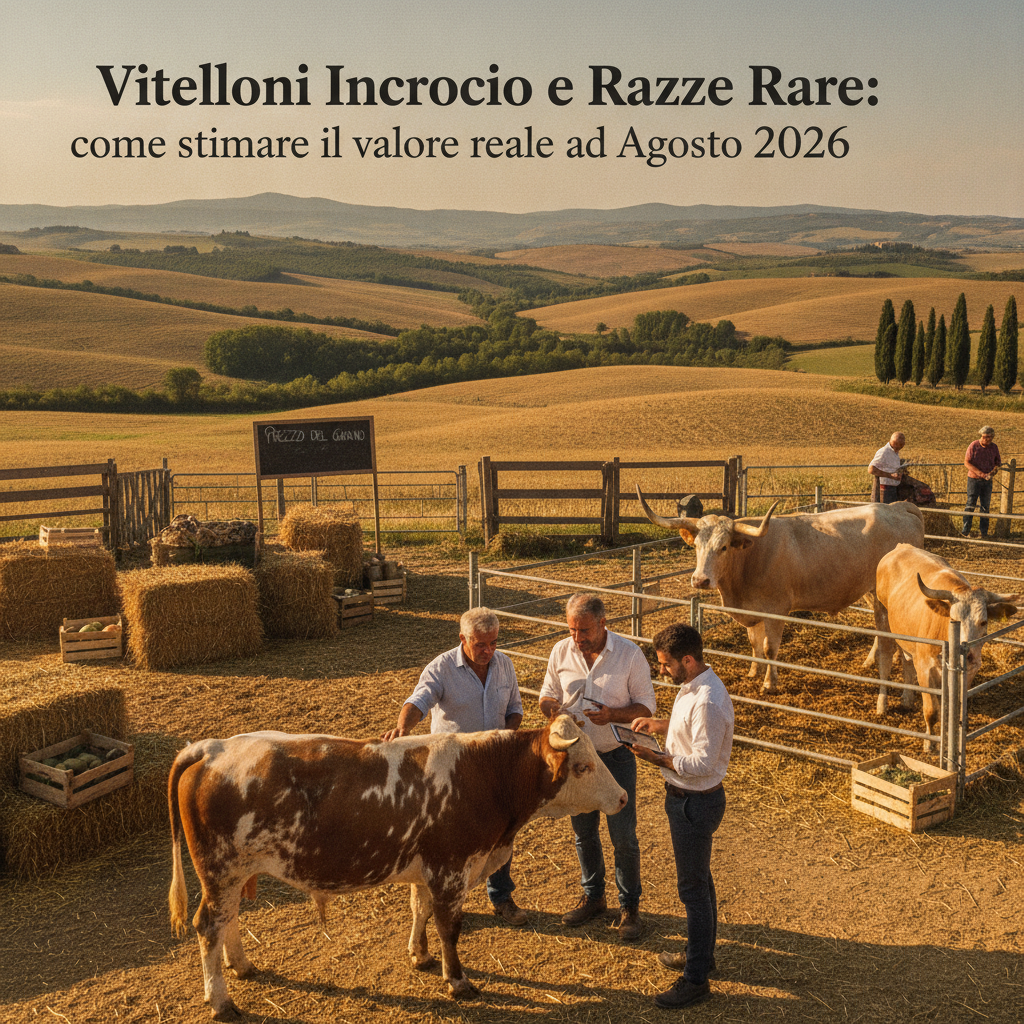 Vitelloni Incrocio e Razze Rare: come stimare il valore reale ad Agosto 2026