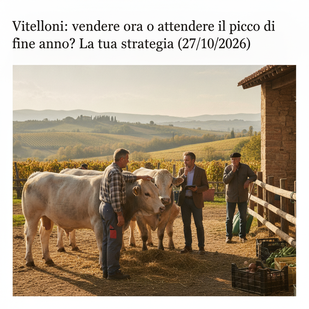 Vitelloni: vendere ora o attendere il picco di fine anno? La tua strategia (27/10/2026)
